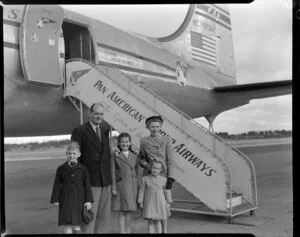 Pan American World Airways Ltd (PAWA) passengers Doctor and Mrs Robb and family