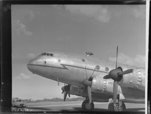 Handley Page Hastings airplane at Royal New Zealand Air Force station, Whenuapai, Waitakere City