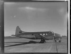 De Havilland Dove ZK-AQV aircraft, location unidentified