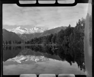 Lake Matheson, with reflection of Fox Glacier, West Coast Region