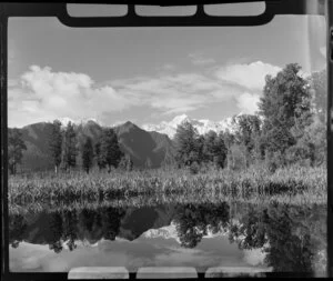 Lake Matheson, with Fox Glacier in background, West Coast Region