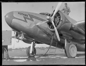 New Zealand National Airways Corporation, Lockheed Lodestar aircraft, Whenuapai, Auckland