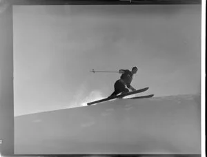 Skier, Coronet Peak Ski Field, Queenstown