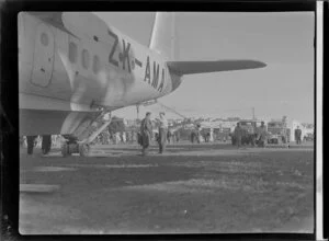 Sunderland flying boat Aotearoa at Mission Bay, Auckland