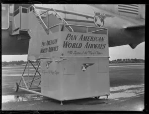 Pan American Airways new passenger gangway for the aircraft