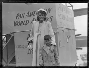 Pan American Airways passengers, Joyce Halstead and Michael