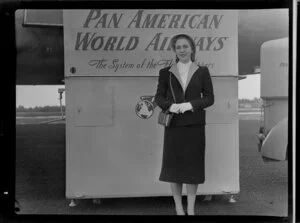 Pan American Airways passenger, Miss Margot Miller