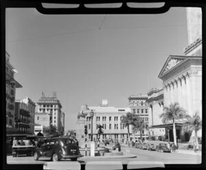 King George Square, Brisbane, Queensland, buildings including City Hall, Commonwealth Savings Bank of Australia, and T&G Life Society