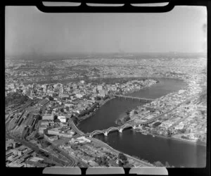 Brisbane, Queensland, Australia, William Jolly Bridge in foreground