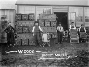 W Cook, basket maker, Christchurch