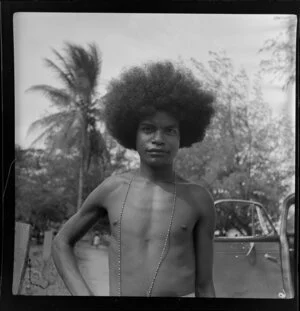 Young Papuan man in Port Moresby, Papua New Guinea