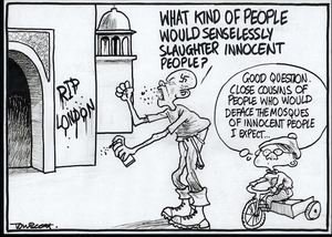 Scott, Thomas, 1947- :"What kind of people would senselessly slaughter innocent people?" Dominion Post. 12 July 2005.