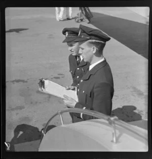 Qantas Empire Airways, traffic staff, Archerfield Airport, Brisbane, Australia