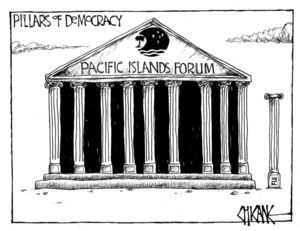 Winter, Mark 1958- :Pillars of Democracy - Pacific Islands Forum. 8 September 2011