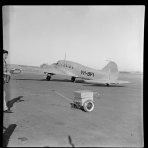 Butler Air Transport Company Avro Anson aircraft, Sydney Airport, Mascot, New South Wales, Australia