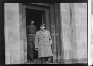 Viscount Bernard Law Montgomery leaving Cenotaph, Wellington