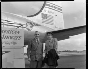 PAWA (Pan American World Airways) passengers, Professor and Mrs Peterson