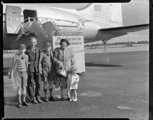 Pan American World Airways passenger, Mr and Mrs Spencer Berridge and children