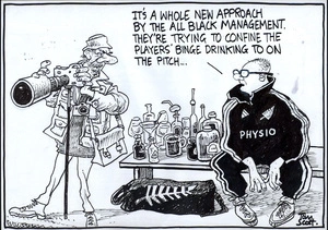 "It's a whole new approach by the All Black management. They're trying to confine the players' binge drinking to on the pitch...4 July, 2008