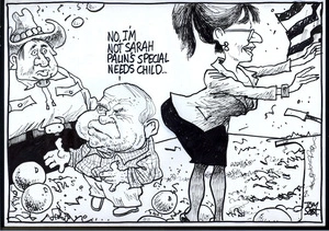 "No, I'm not Sarah Palin's special needs child..." 10 September, 2008