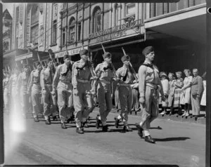 Air Training Corps Parade, Queen Street, Auckland