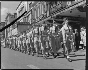 Air Training Corps Parade, Queen Street, Auckland