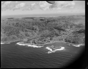 South coast of Wellington, looking toward Island Bay