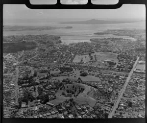Epsom, Remuera with Rangitoto Island in the background