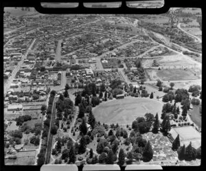 Masterton, showing park and area surrounding it