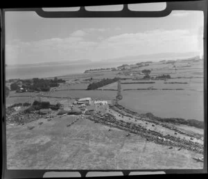 Royal New Zealand Air Command RAC Pageant at Mangere, aerial view of the crowd