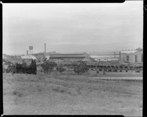 Part two of a three-part panorama of Hellaby's Ltd, Westfield, South Auckland