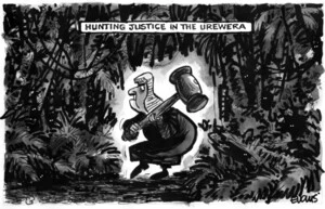 Evans, Malcolm Paul, 1945- :Hunting justice in the Urewera. 12 September 2011