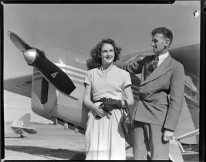 Royal New Zealand Air Command RAC Pageant at Mangere, Miss Dorothy Pollard with Mr Hunter McNickle