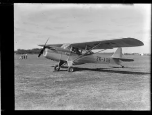 Royal New Zealand Air Command RAC pageant at Hokianga, showing Eric Gray's Auster ZK-AOB