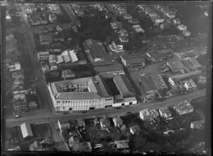 Factories and houses in Parnell, Auckland, including industrial premises of J J Craig