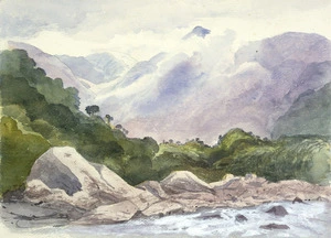 [Fox, William] 1812-1893 :View from Mt Mueller looking towards Mt. Cook. [1872]