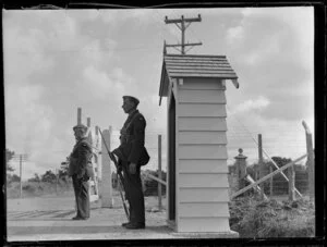 Sentry box, Hobsonville RNZAF base, Marine Department