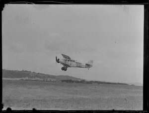 Blackburn Baffin biplane on its first test flight, Hobsonville, Royal New Zealand Air Force air sales