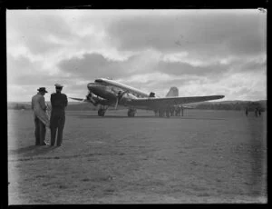 Airplane at Kaikohe airport, Far North District