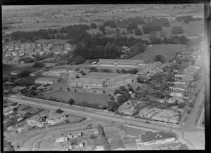 Otahuhu, Auckland, including Mangere Road and Otahuhu College buildings and grounds