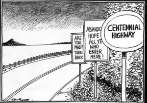 Scott, Thomas, 1947-: Centennial Highway. Dominion Post [ 6 October 2004]