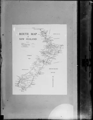 Route map of New Zealand