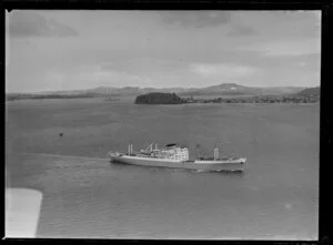 The ship Port Auckland on Waitemata Harbour, Auckland