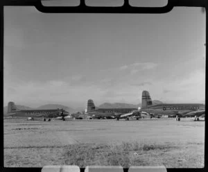 Airplanes on the tarmac, Kai Tak Airport, Kowloon, Hong Kong