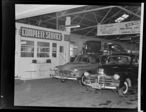 Interior of Ebbett Motors Ltd, Hamilton