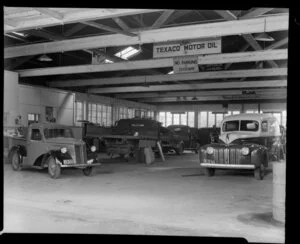 Interior of Ebbett Motors Ltd, Hamilton
