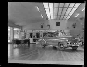 Interior of Ebbett Motors Ltd, Hamilton