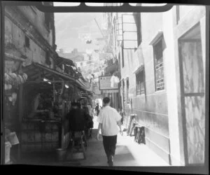 Street vendors selling food, Hong Kong