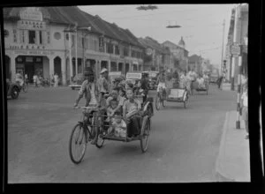 Trishaw in a Singapore street