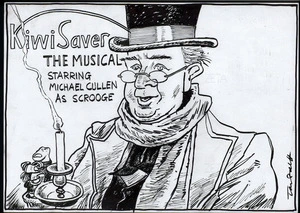 Kiwi Saver, the musical starring Michael Cullen as Scrooge. 26 August, 2006.